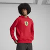 Puma Scuderia Ferrari Race Big Shield Men's Hoodie In Red