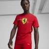 Puma Men's Scuderia Ferrari Race Big Shield Tee In Red