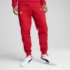 Puma Ferrari T7 Cotton Joggers In Red