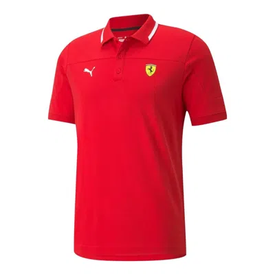 Puma Scuderia Ferrari Race Men's Polo Shirt 'red White Yellow'