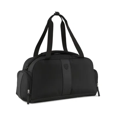 Puma Scuderia Ferrari Race Pro Overnight Bag In Black