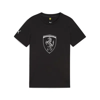 Puma Ferrari Race Kids Tbs T-shirt In Black