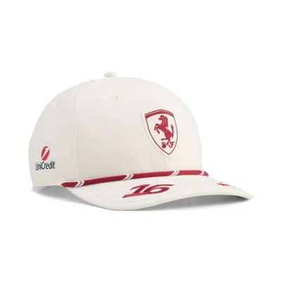 Puma Scuderia Ferrari Replica Homerace Leclerc Adjustable Hat In Neutral