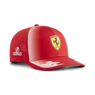 Puma Scuderia Ferrari Replica Leclerc Adjustable Hat In Red