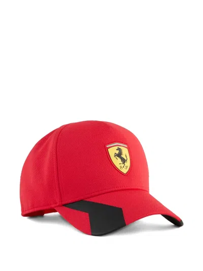 Puma Scuderia Ferrari Shield Mesh Baseball Cap In White