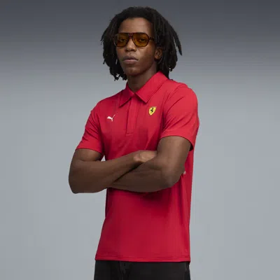 Puma Scuderia Ferrari Sportswear Cs Polo Shirt Men In Red