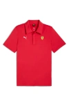 Puma Scuderia Ferrari Sportswear Logo Polo In Pink