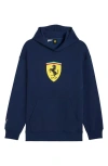 Puma Scuderia Ferrari Sportswear Shield Pullover Hoodie In Blue