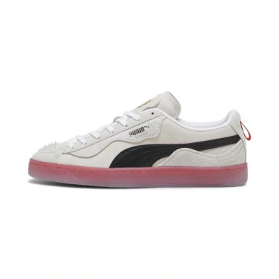 Puma Scuderia Ferrari Suede Trippy Sneakers In White- Black