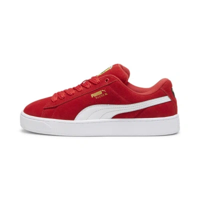 Puma Red Suede Classic Xxi Sneakers In Rosso Corsa- White