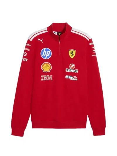 Puma Scuderia Ferrari Sweatshirt In Red