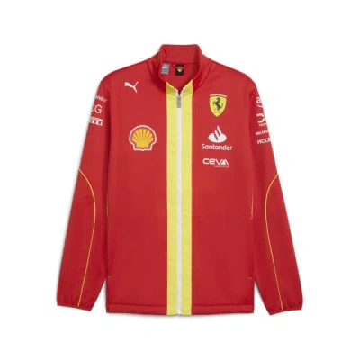 Puma Scuderia Ferrari Team Men's Softshell Jacket In Red