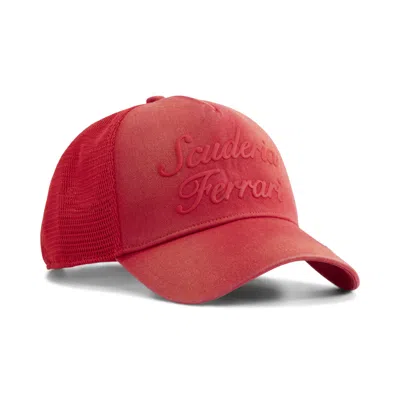 Puma Scuderia Ferrari Trucker Hat In Red