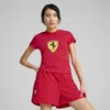 Puma Scuderia Ferrari Women's Babydoll T-shirt In Red