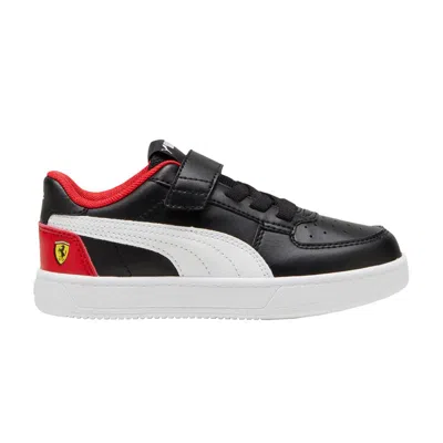 Pre-owned Puma Scuderia Ferrari X Caven 2.0 Little Kid 'black Rosso Corsa' | Kid's Size 11.5