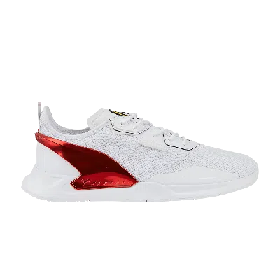 Pre-owned Puma Scuderia Ferrari X Ionspeed Motorsport 'white Rosso Corsa'