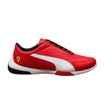 Pre-owned Puma Scuderia Ferrari X Kart Cat 3 'rosso Corsa' In Red