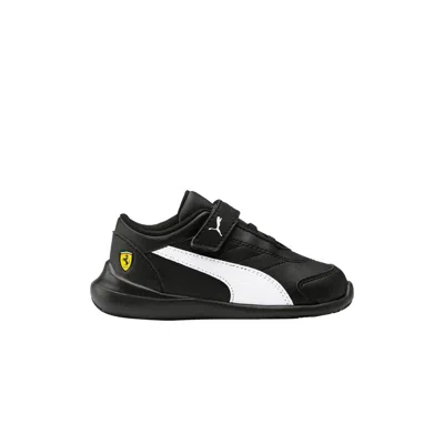 Pre-owned Puma Scuderia Ferrari X Kart Cat 3 V Toddler 'black White' | Infant Size 4