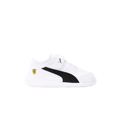 Pre-owned Puma Scuderia Ferrari X Kart Cat 3 V Toddler 'white Black' | Infant Size 5