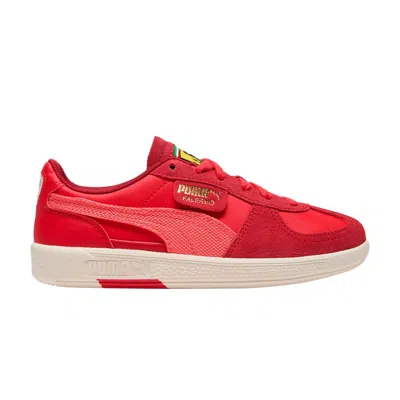 Pre-owned Puma Scuderia Ferrari X Palermo Big Kid 'rosso Corsa Peach Frost' | Red | Kid's Size 5