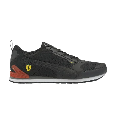 Pre-owned Puma Scuderia Ferrari X Track Racer 'black Saffron'