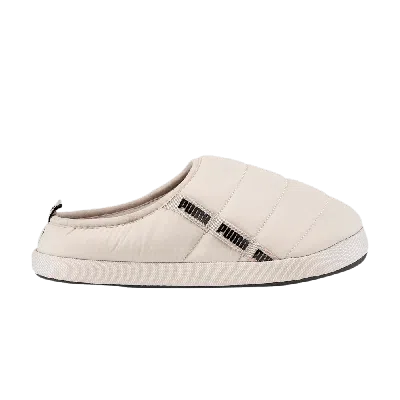 Pre-owned Puma Scuff Slippers 'oatmeal' In Brown
