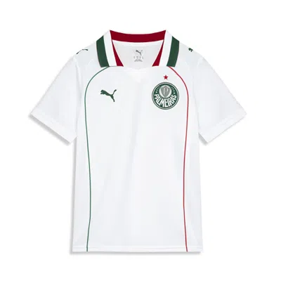 Puma Se Palmeiras Torcedor Away Big Kids' Jersey In White