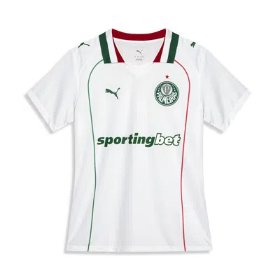 Puma Se Palmeiras Torcedor Away Women's Soccer Jersey Shoes In White