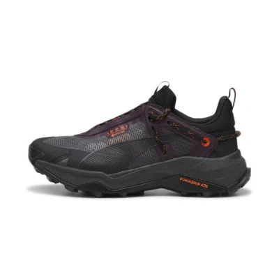 Puma Seasons Explore Nitro™ Gore-tex Women's Hiking Shoes In Black-midnight Plum-flame Flicker