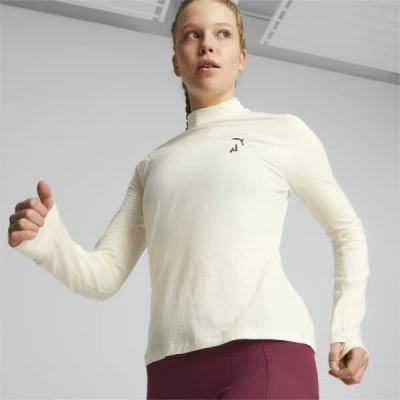Puma Seasons Women's Long Sleeve T-shirt In Alpine Snow