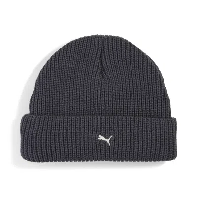 Puma Select Essentials Low Crown Beanie Hat In Gray