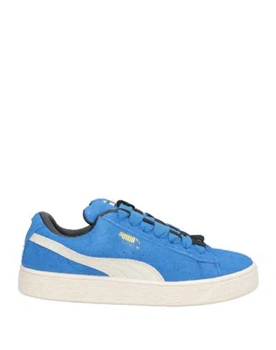 Puma Select Man Sneakers Bright Blue Size 9 Leather