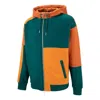 Puma Select Mmq Colorblock Jacket 'green' In Orange