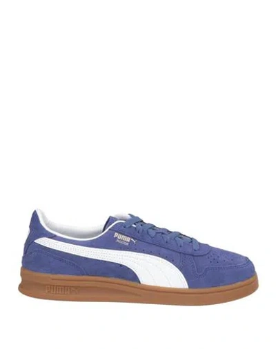 Puma Select Woman Sneakers Purple Size 7.5 Leather In Blue