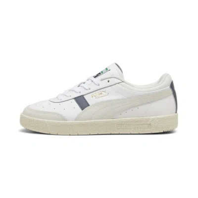 Puma Seoul Leather Men's Sneakers In White-galactic Gray