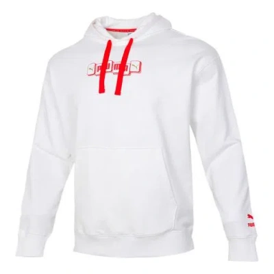 Puma Series Back Printing Sports Pullover White