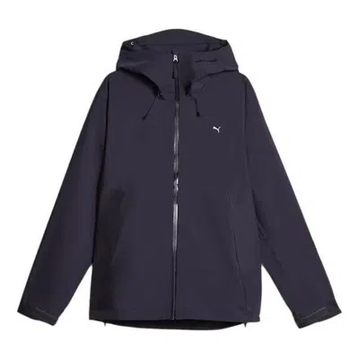 Puma Service Line Jacket 'black' In Blue