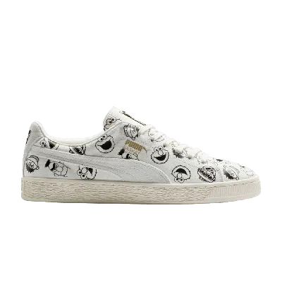 Pre-owned Puma Sesame Street X Basket Jr 'whisper White'