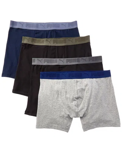 Puma Set Of 4 Boxer Brief In Black