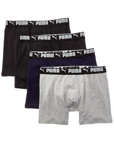 Puma Set Of 4 Boxer Brief In Brown