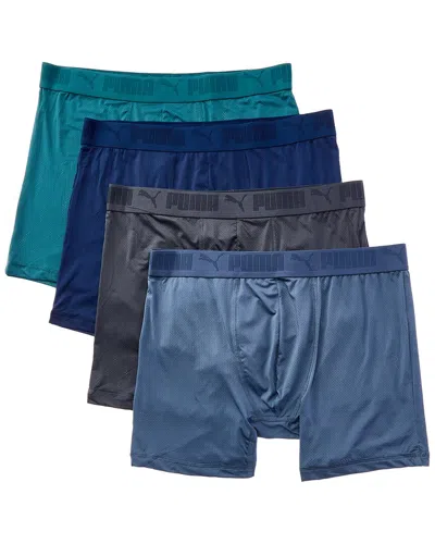 Puma Set Of 4 Mesh Boxer Brief In Multi