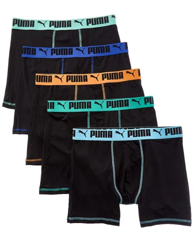Puma Set Of 5 Boxer Brief In Black