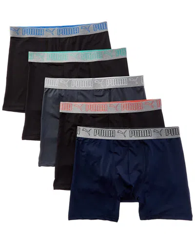 Puma Set Of 5 Boxer Brief In Black