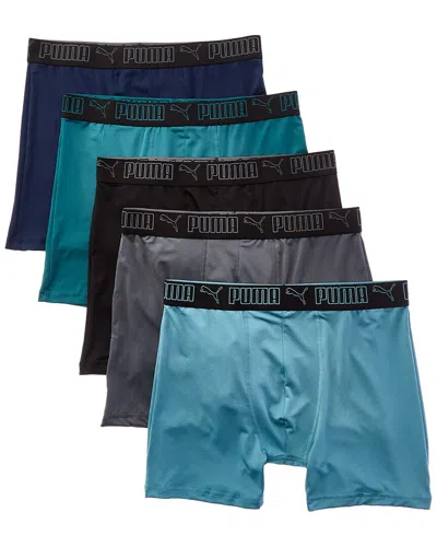 Puma Set Of 5 Boxer Brief In Blue