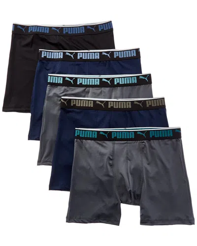 Puma Set Of 5 Boxer Brief In Grey