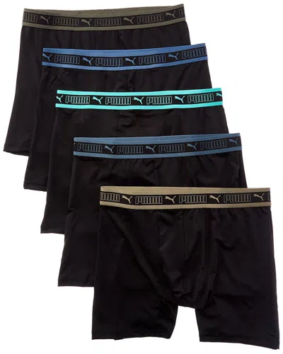 Puma Set Of 5 Boxer Brief In Animal Print