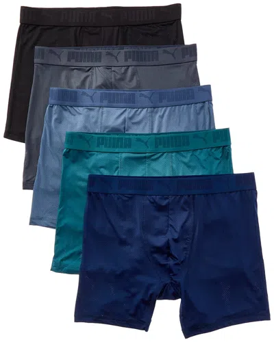 Puma Set Of 5 Mesh Boxer Brief In Multi