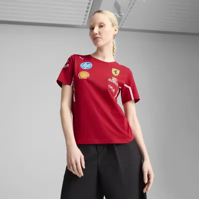 Puma Sf Team T-shirt Women In Red