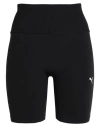 Puma "shapeluxe Seamless Hw 6" Short Tight " Woman Shorts & Bermuda Shorts Black Size L Nylon, Elast In Black