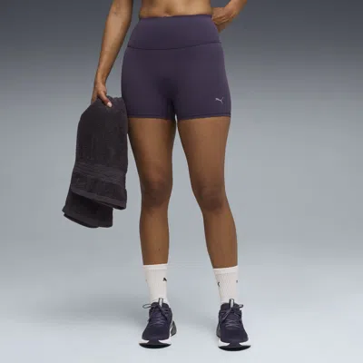Puma Shapeluxe Women's 3" Training Short Tights In Purple